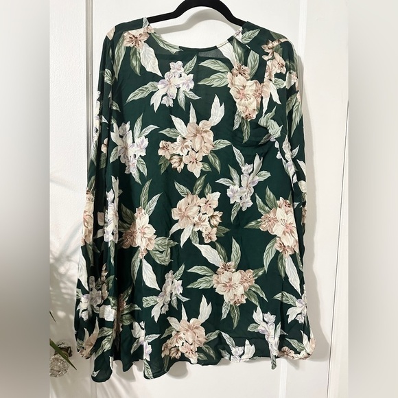 Show Me Your Mumu Jamie Tunic In Forest Florist Cloud - Picture 8 of 8